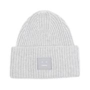 Acne Studios Ljusgrå Melange Beanie Gray, Unisex