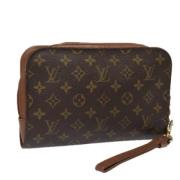 Louis Vuitton Vintage Pre-owned Canvas kuvertvskor Brown, Dam