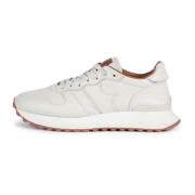 Boggi Milano Tumbled läder sneakers White, Herr