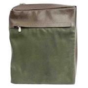 Louis Vuitton Vintage Pre-owned Canvas axelremsvskor Green, Dam