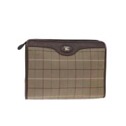 Burberry Vintage Pre-owned Canvas kuvertvskor Green, Dam