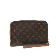 Louis Vuitton Vintage Pre-owned Canvas kuvertvskor Brown, Dam