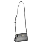 Calvin Klein Svart Polyester Crossbody-väska med Logotyp Gray, Dam