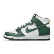 Nike Hög Australien Dunk Sneakers Stilren Mångsidig Green, Dam