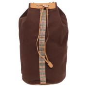 Burberry Vintage Pre-owned Canvas axelremsvskor Brown, Dam