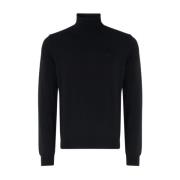 A.p.c. Hector Logo Pullover Sweater Black, Herr