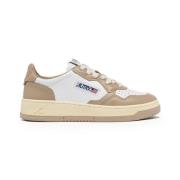 Autry Vita och beige sneakers Beige, Dam