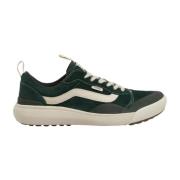 Vans Gröna Sportiga Läder Sneakers Green, Herr