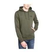 Emporio Armani EA7 Logo Front Hoodie Green, Herr