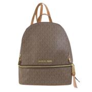 Michael Kors Pre-owned Pre-owned Canvas axelremsvskor Brown, Dam