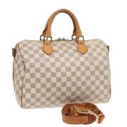 Louis Vuitton Vintage Pre-owned Canvas louis-vuitton-vskor Beige, Dam