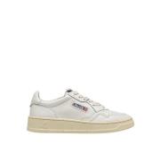 Autry Vintage Lågtopp Läder Sneakers White, Dam