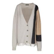 Mes Demoiselles Stickad Kofta Beige, Dam