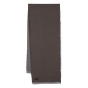 Canali Lyxig Cashmere Scarf Made in Italy Brown, Herr