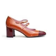 Carel Stilren Kamel och Bordeaux Pump Brown, Dam