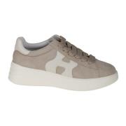 Hogan Platta Skor Rebel Mocka Modell Beige, Dam