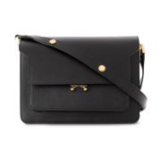 Marni Trunk Bag Medium Crossbody Style Black, Dam