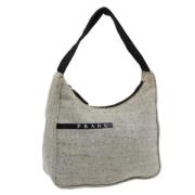 Prada Vintage Pre-owned Canvas prada-vskor Gray, Dam