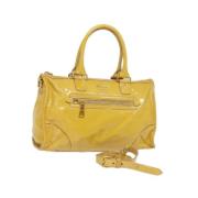 Prada Vintage Pre-owned Plast prada-vskor Yellow, Dam