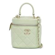 Chanel Vintage Pre-owned Laeder handvskor Green, Dam