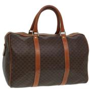 Celine Vintage Pre-owned Laeder handvskor Brown, Dam