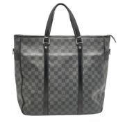 Louis Vuitton Vintage Pre-owned Laeder totevskor Black, Dam