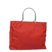 Prada Vintage Pre-owned Nylon prada-vskor Red, Dam