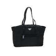 Prada Vintage Pre-owned Nylon prada-vskor Black, Dam