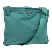 Prada Vintage Pre-owned Nylon prada-vskor Green, Dam