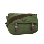 Prada Vintage Pre-owned Nylon prada-vskor Green, Dam