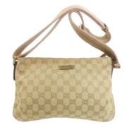 Gucci Vintage Pre-owned Canvas axelremsvskor Brown, Dam