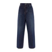 Balenciaga Jeans med logotyp Blue, Dam