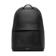 Paul Smith Svart ryggsäck med dragkedja Black, Herr