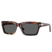 Persol Stiliga solglasögon med gråa linser Brown, Unisex