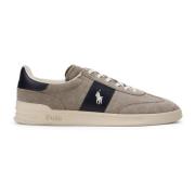 Ralph Lauren Vintage-inspirerade Grå Sneakers med Läderremsor Gray, He...