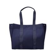 Ralph Lauren Stilren Läder Tote Bag Blue, Dam