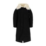 Jil Sander Stilig Svart Polyester Dunjacka Black, Herr