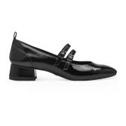 Tamaris Svarta blockklackpumps Black, Dam