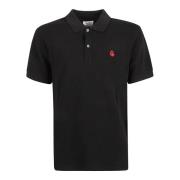 Alexander McQueen Oversized Polo T-shirts och Polos Black, Herr