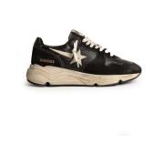 Golden Goose Svarta Lädersneakers Black, Dam