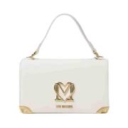 Love Moschino Stilig PU-väska White, Dam