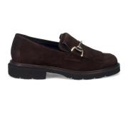 Luca Grossi Brun Mocka Frans Moccasin Skor Brown, Dam