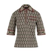 Etro Grön T-shirt med stil Aw24 Multicolor, Dam