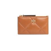 Tory Burch Elegant Läderkorthållare Brown, Dam