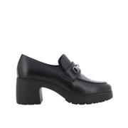 Nerogiardini Klassisk Damloafer med Klackar Black, Dam