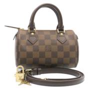 Louis Vuitton Vintage Pre-owned Canvas louis-vuitton-vskor Brown, Dam