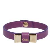 Chloé Pre-owned Pre-owned Laeder armband Yellow, Dam