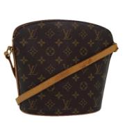 Louis Vuitton Vintage Pre-owned Canvas axelremsvskor Brown, Dam