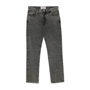 Philippe Model Svarta Denim Knappgylf Byxor Black, Herr