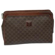 Celine Vintage Pre-owned Laeder kuvertvskor Brown, Dam